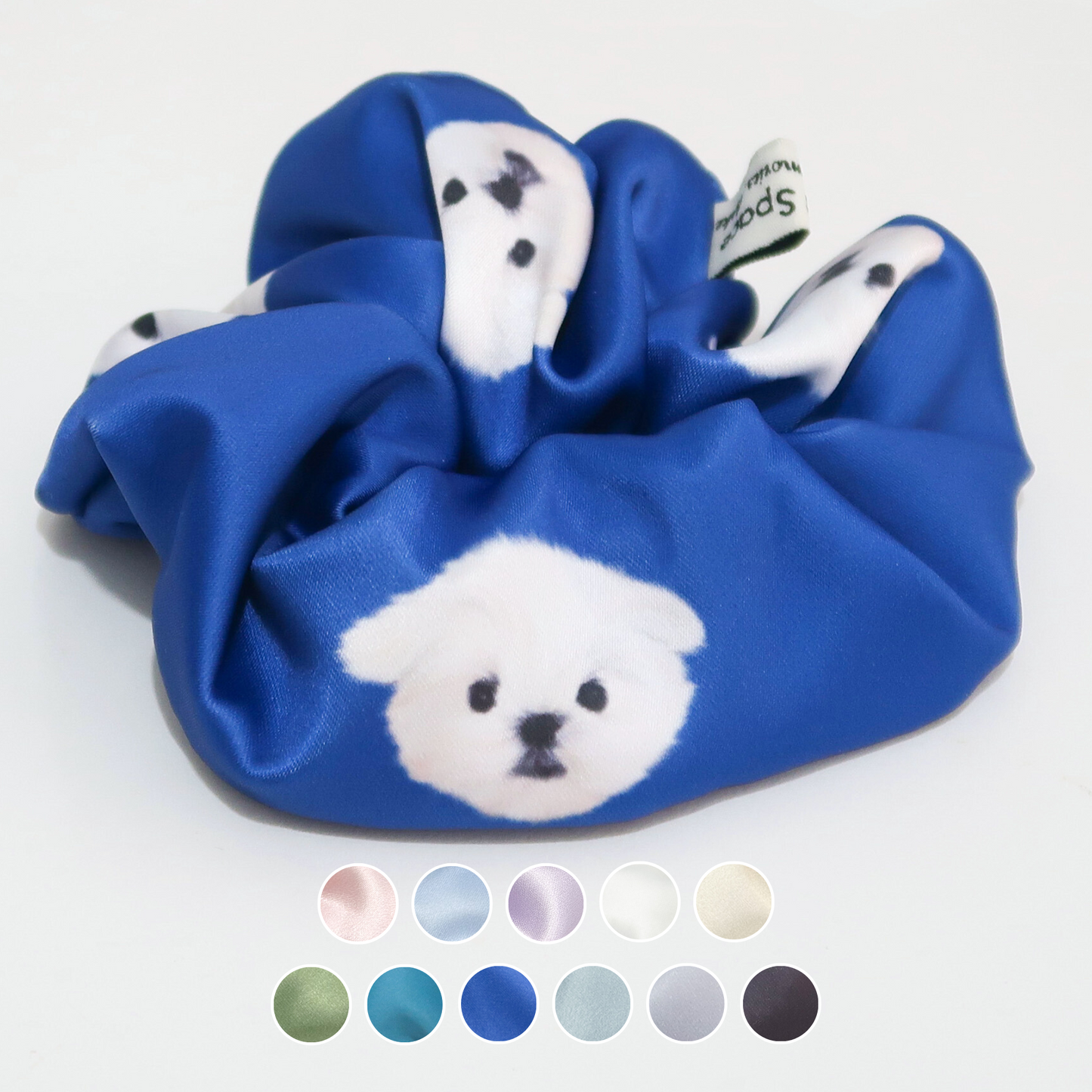 Hair Scrunchie - Maltese Dog