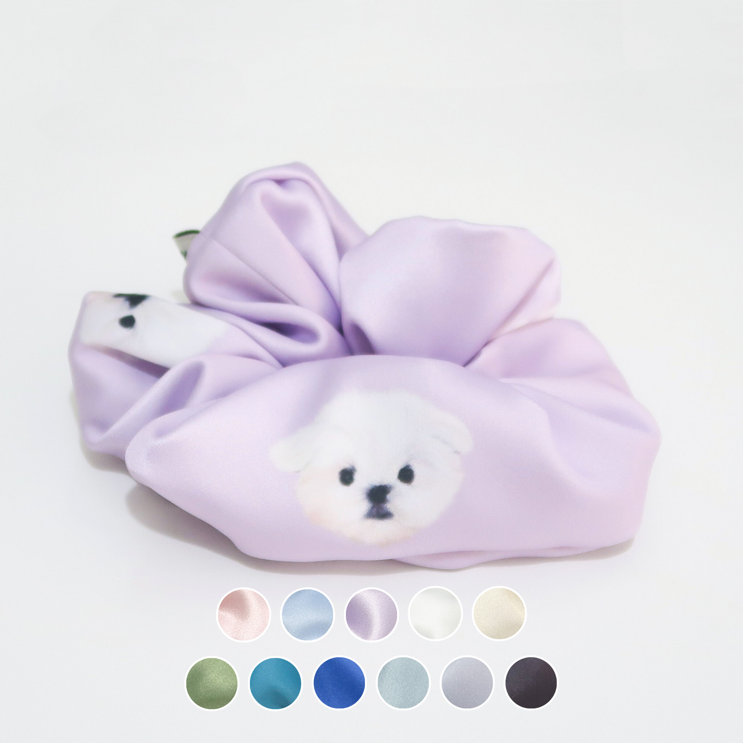Hair Scrunchie - Maltese Dog