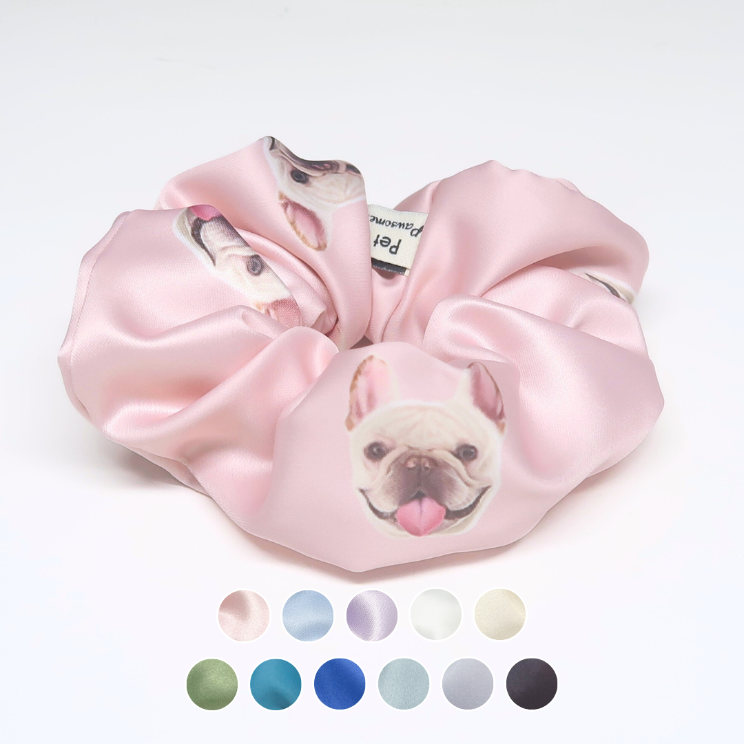 Hair Scrunchie - French Bulldog