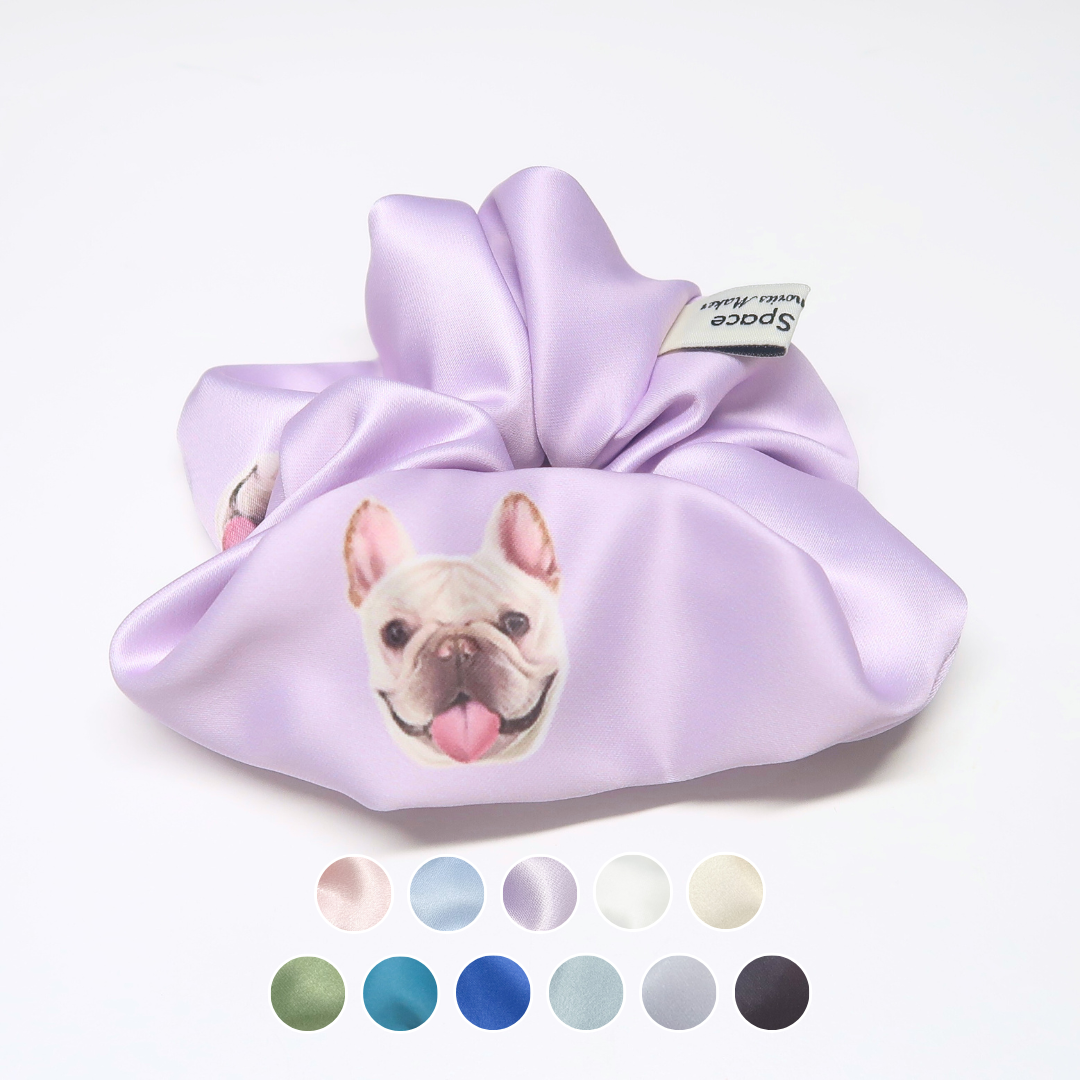 Hair Scrunchie - French Bulldog