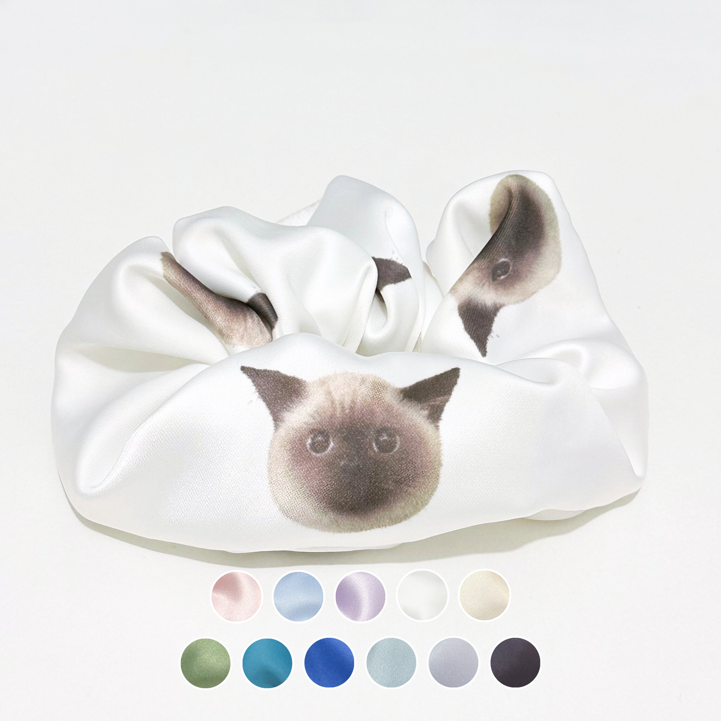 Hair Scrunchie - Siamese Cat