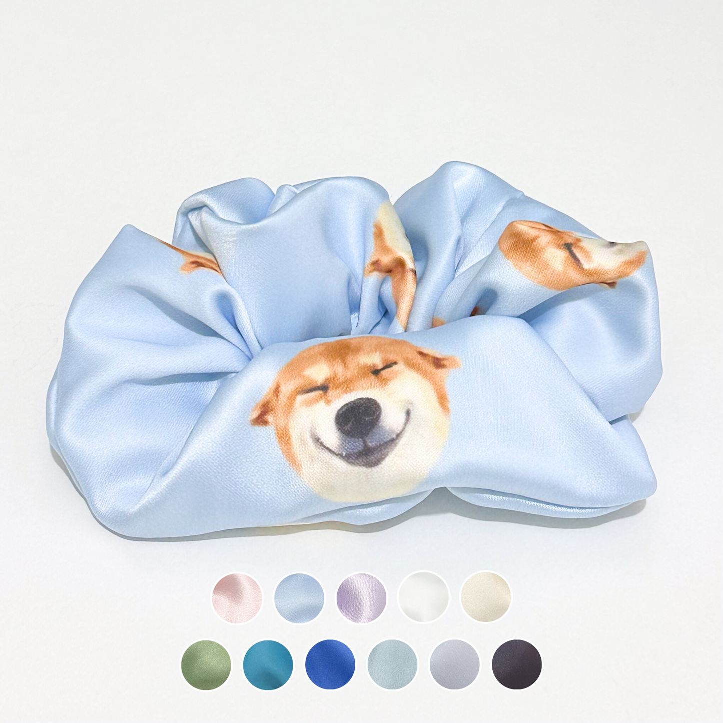 Hair Scrunchie - Smiling Shiba Inu