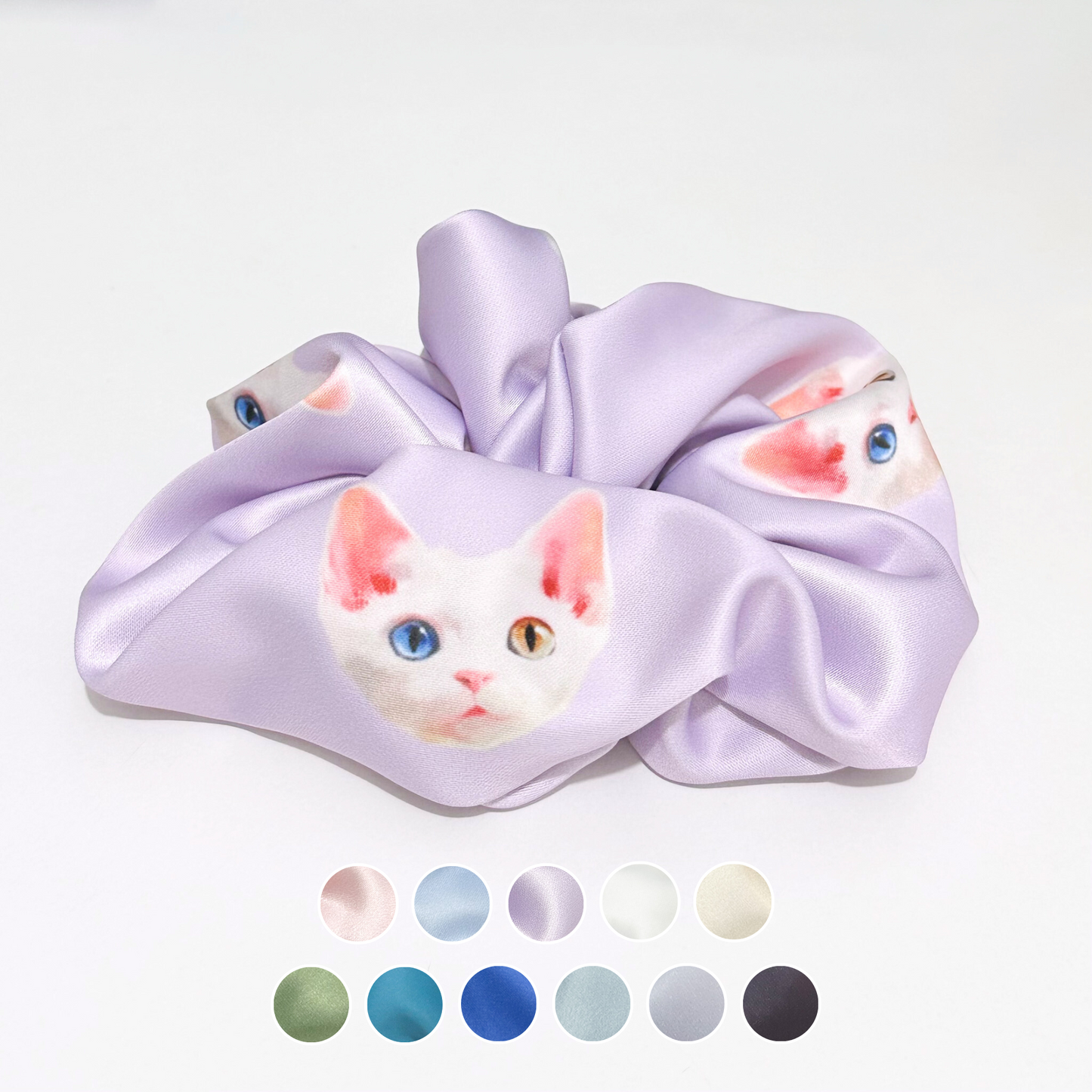 Hair Scrunchie - Devon Rex Cat