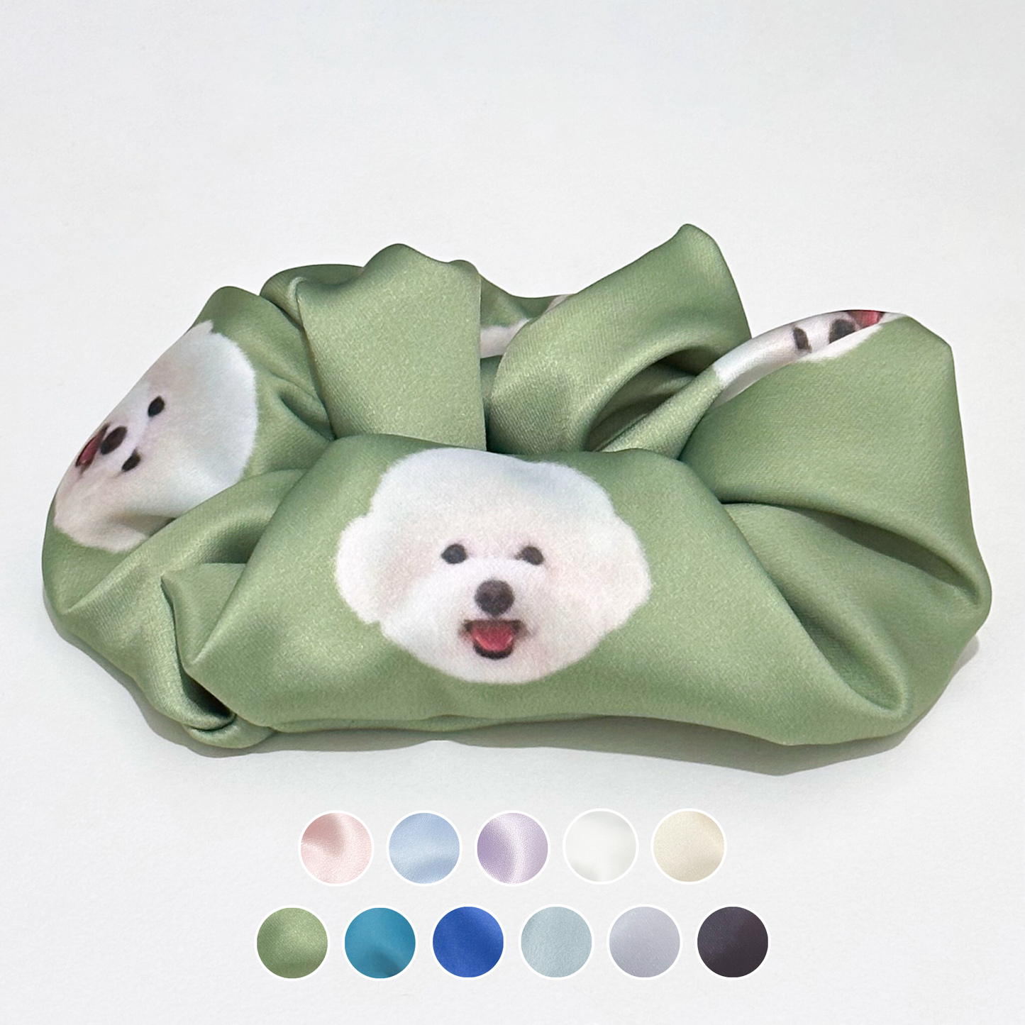Hair Scrunchie - Bichon Frise