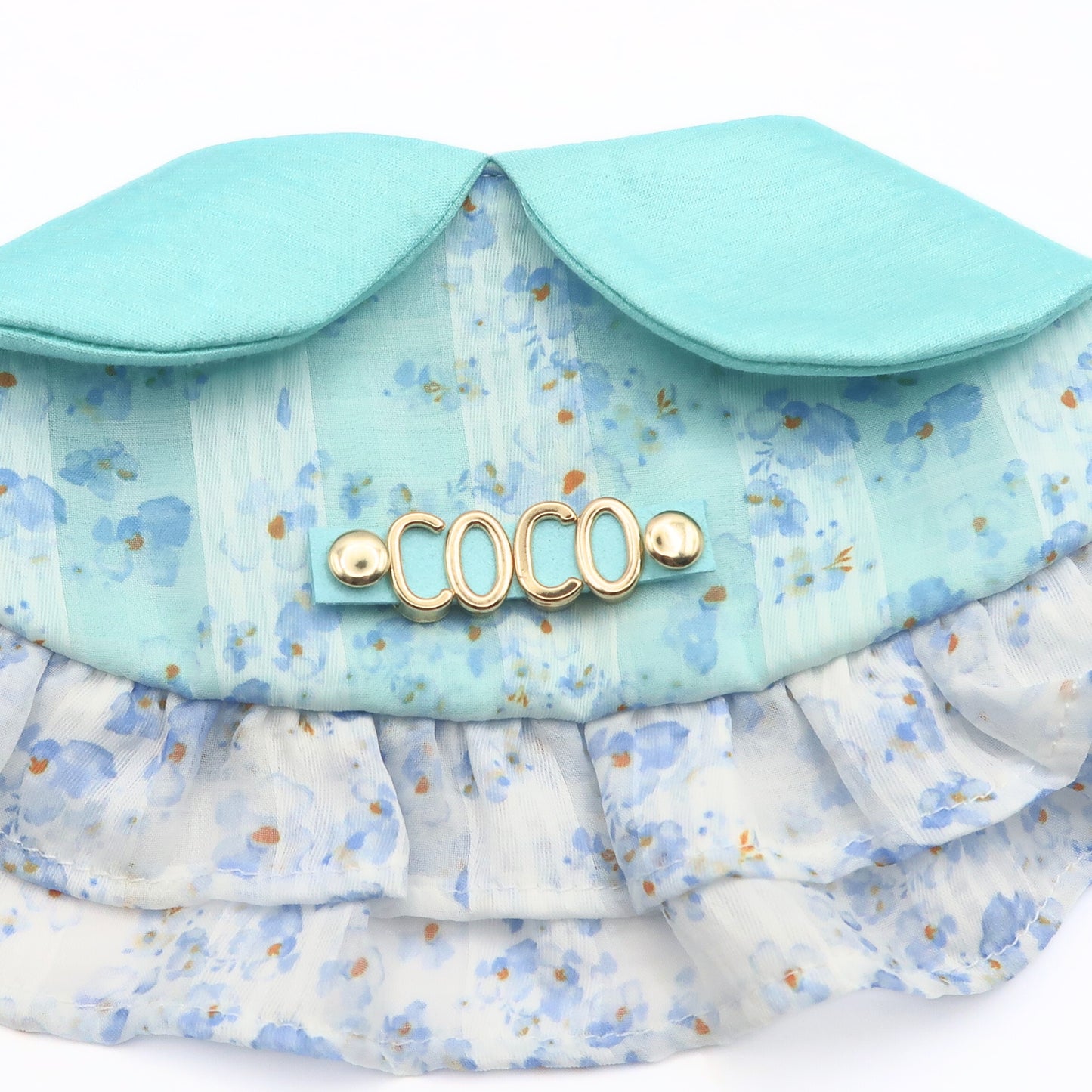 Custom Pet Bandana - Azure Garden