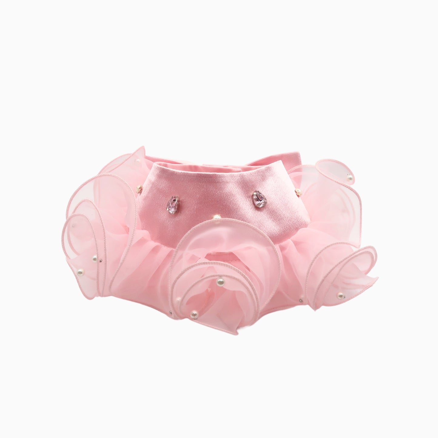 Royal Satin Bloom Pink - Custom Pet Bandana