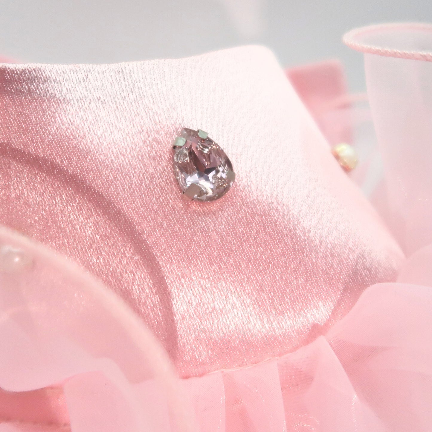 Royal Satin Bloom Pink - Custom Pet Bandana