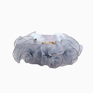 Royal Satin Bloom Grey - Custom Pet Bandana