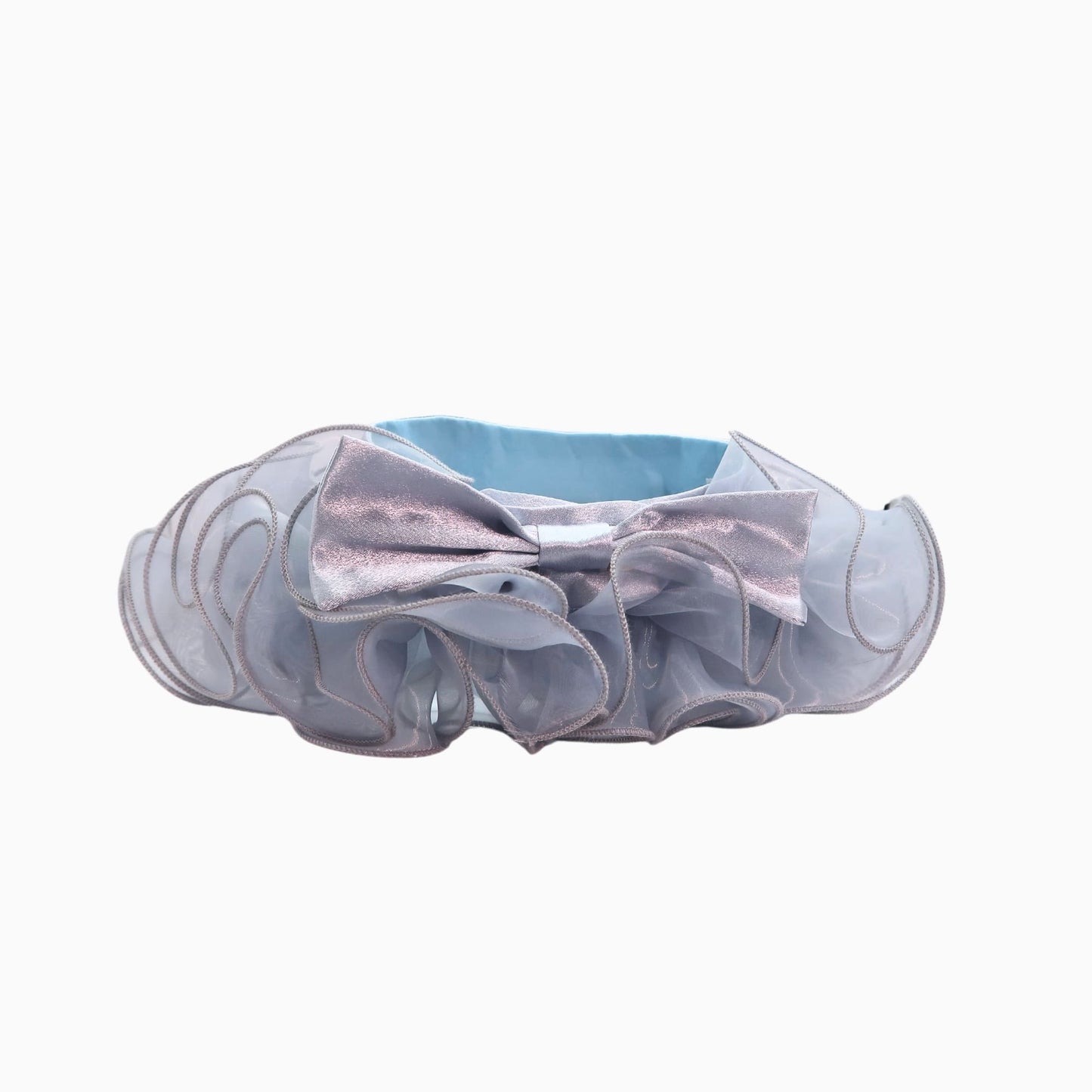 Royal Satin Bloom Grey - Custom Pet Bandana