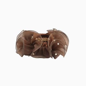 Royal Satin Bloom Chocolate - Custom Pet Bandana