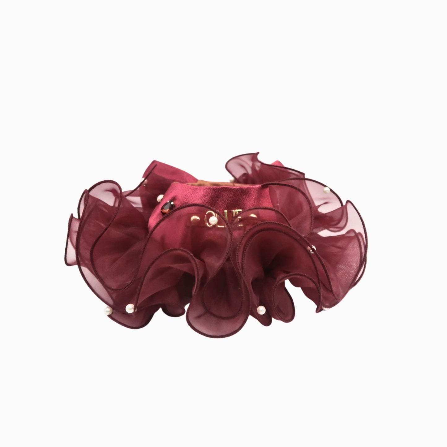 Royal Satin Bloom Ruby - Custom Pet Bandana
