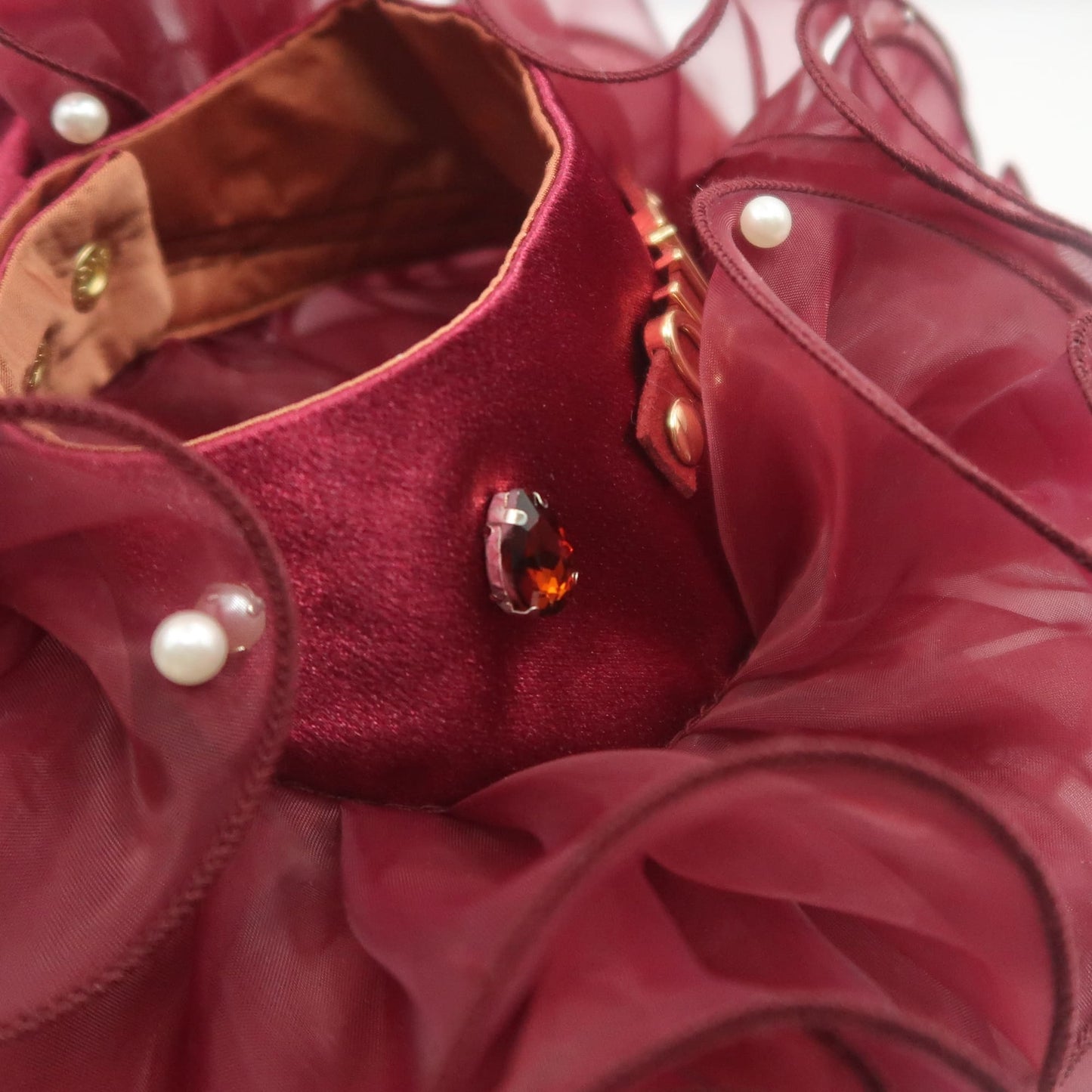 Royal Satin Bloom Ruby - Custom Pet Bandana