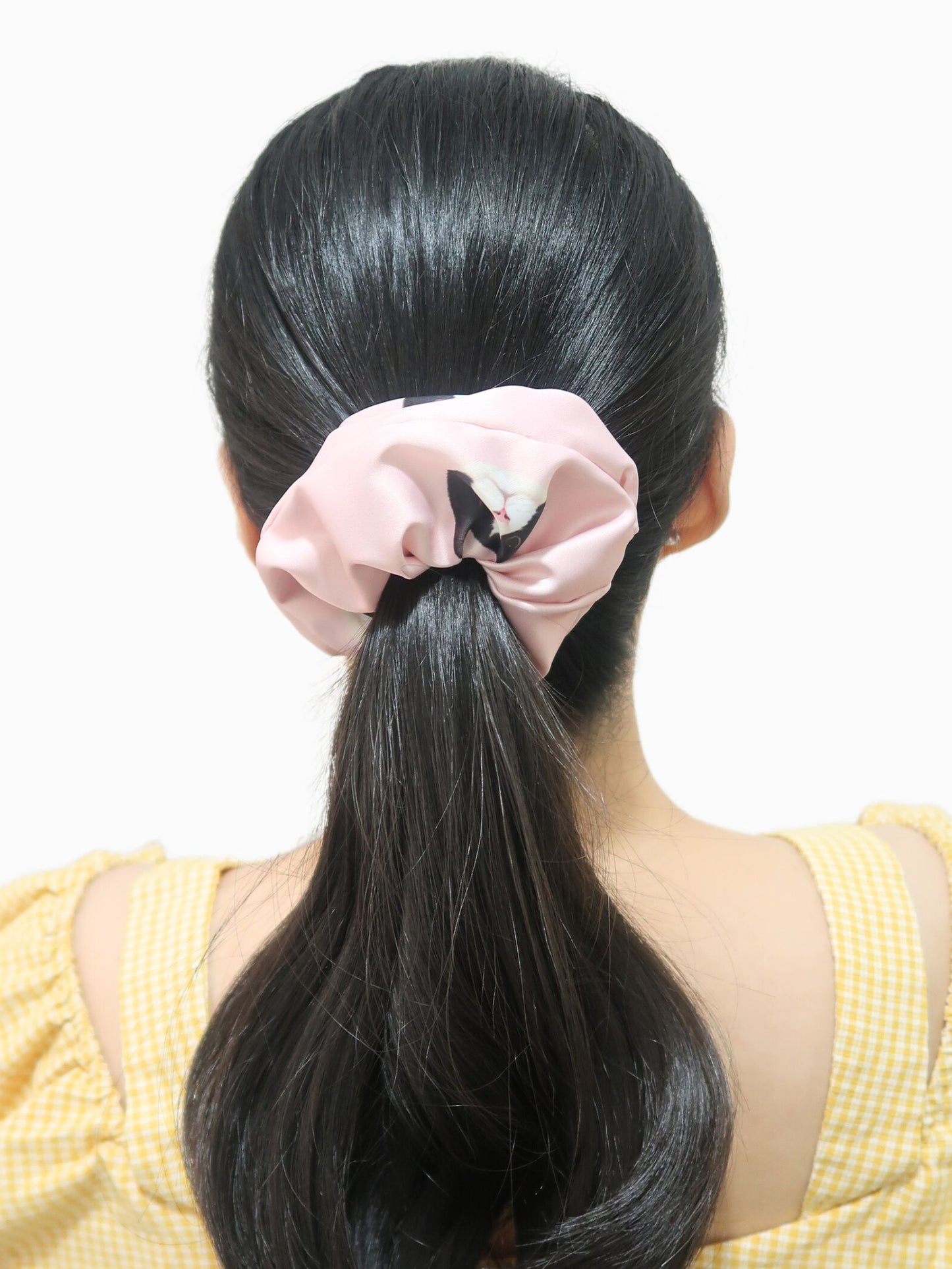 Hair Scrunchie - Cow Cat