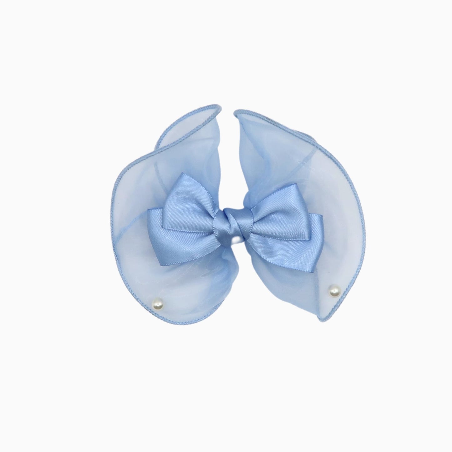 Royal Satin Bloom Blue - Custom Pet Bandana