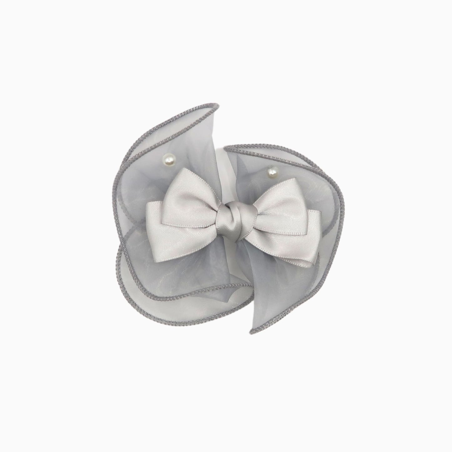 Royal Satin Bloom Grey - Custom Pet Bandana