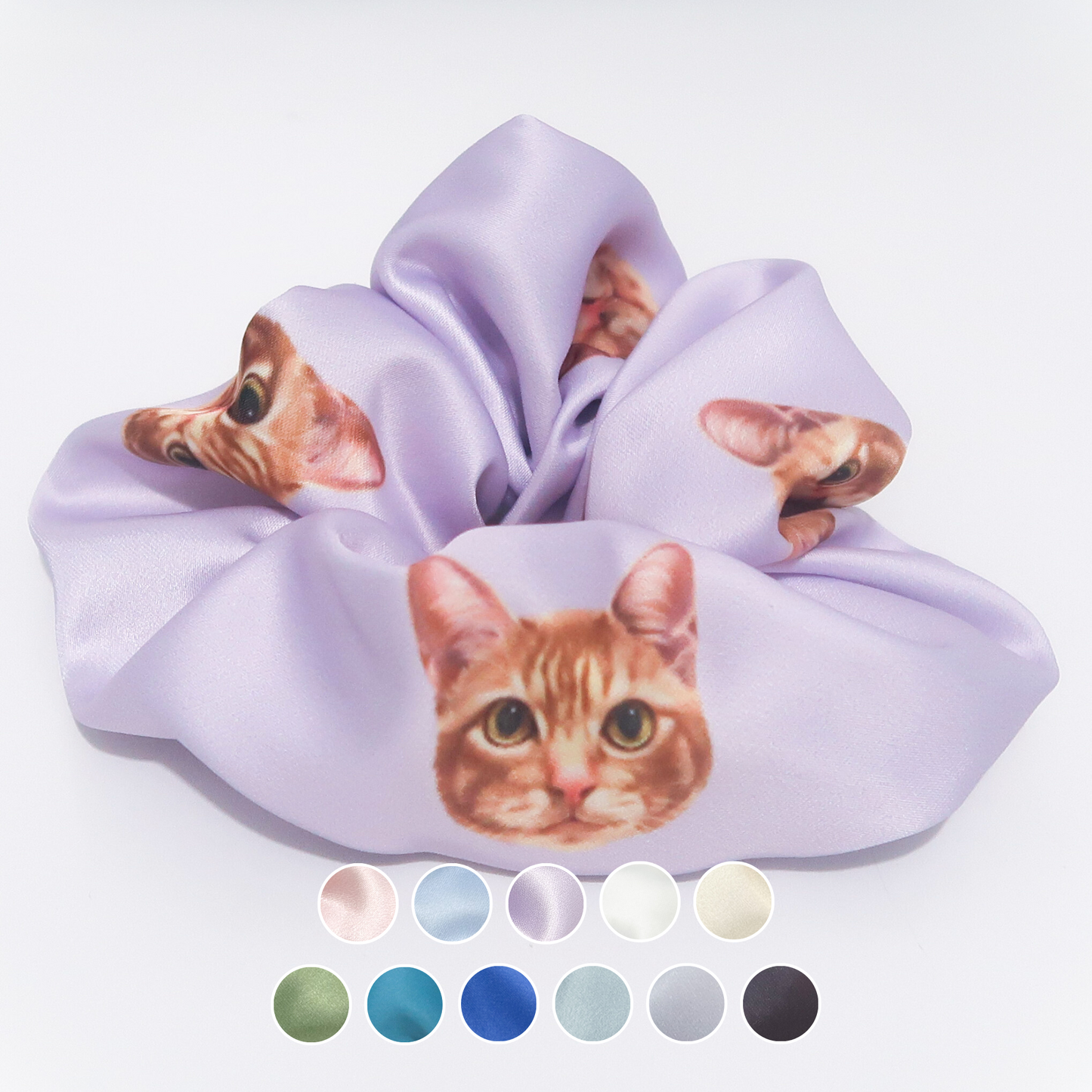Hair Scrunchie - Ginger Cat