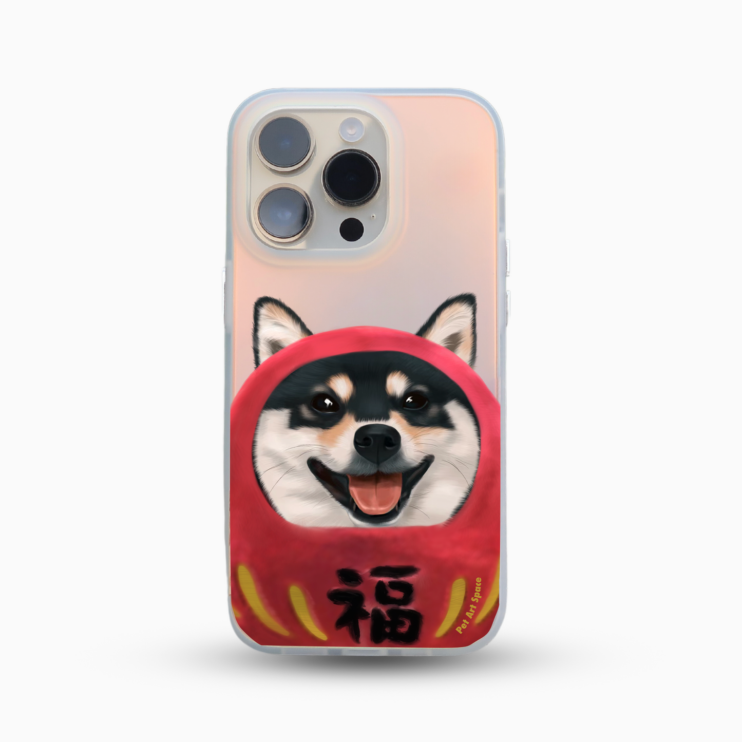 Red Daruma B for 1 pet - Golden Light Case