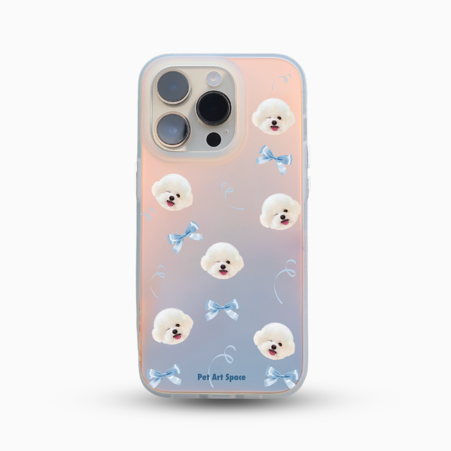 Blue Bow for 1 pet - Golden Light Case