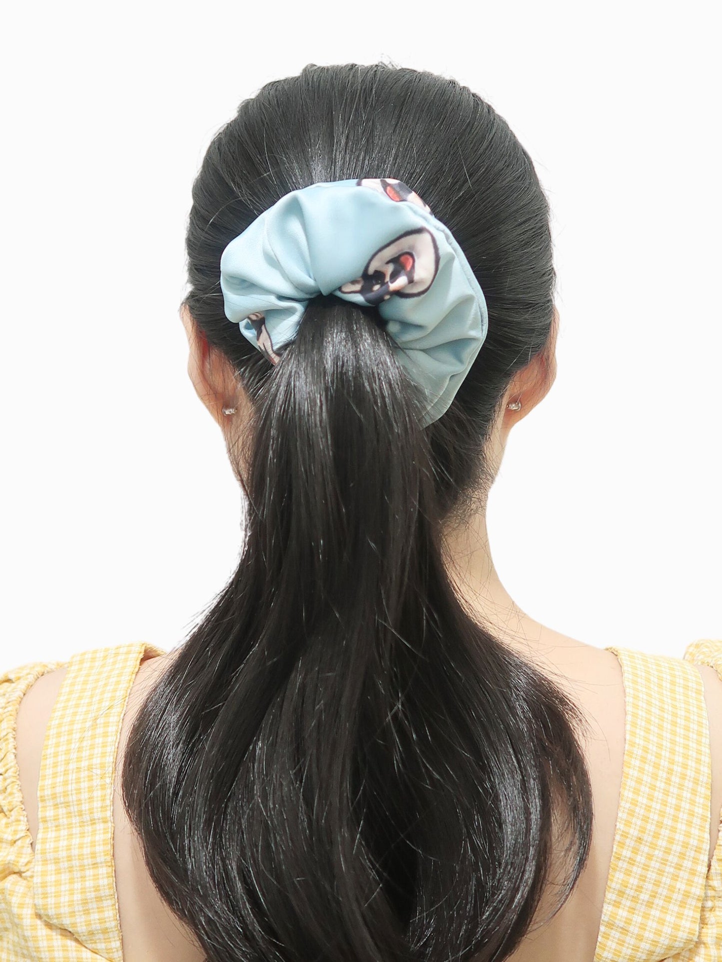 Hair Scrunchie - Black Shiba Inu