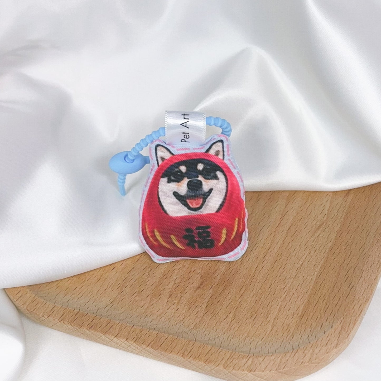 Pet in DARUMA doll - Black Shiba Inu