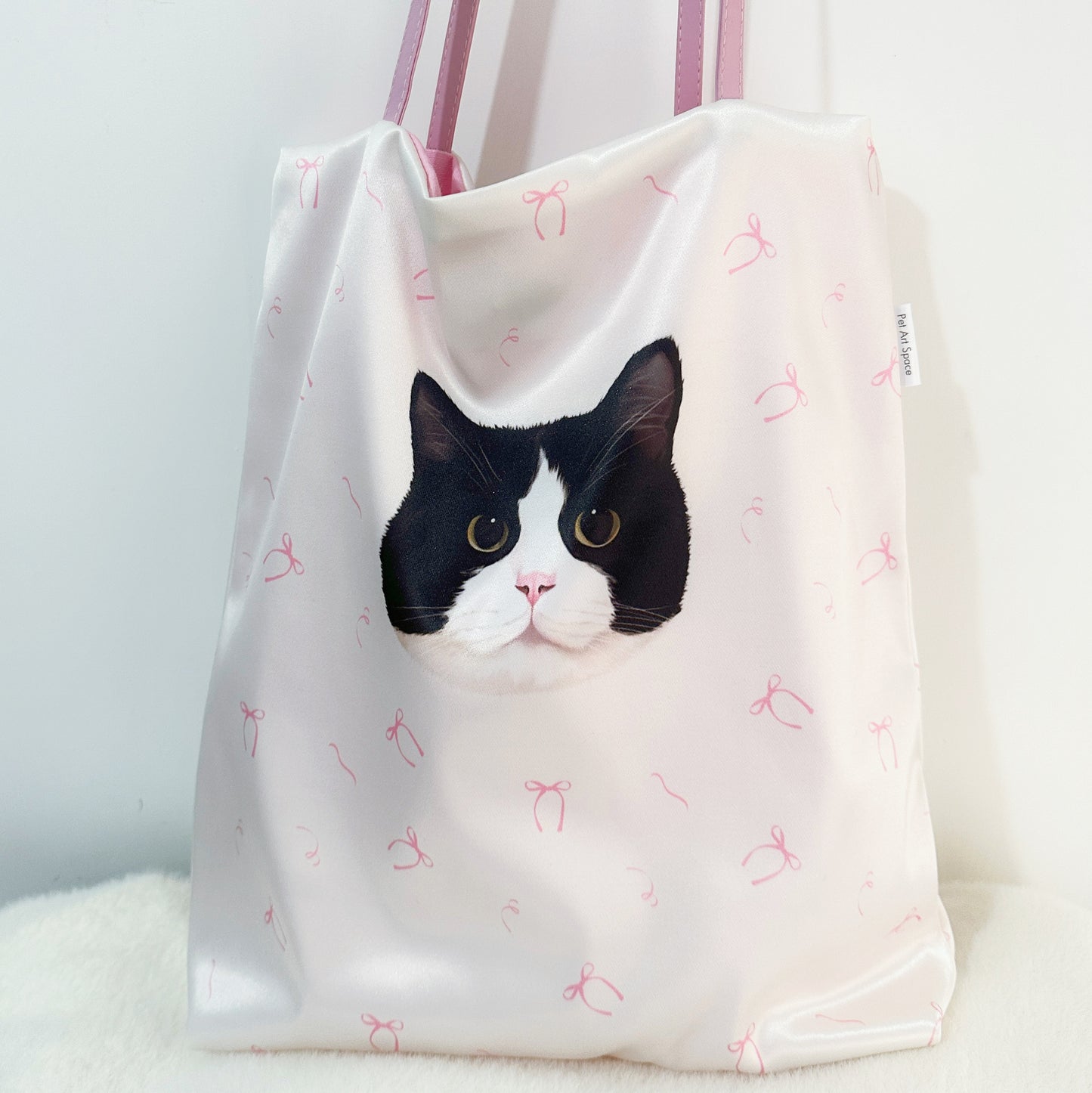 Custom Bow Satin Bag