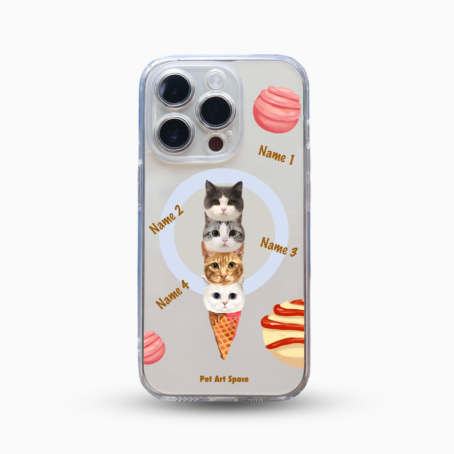 Ice Cream for 4 Pets - MagSafe Clear Case