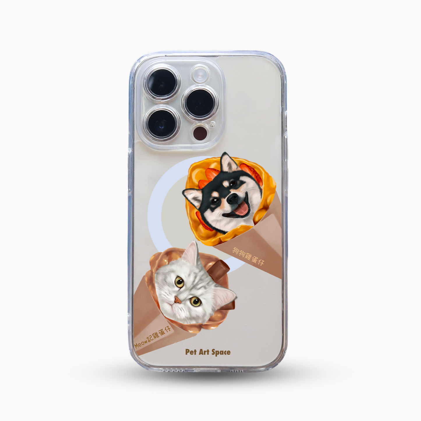 Waffle for 2 Pets - MagSafe Clear Case
