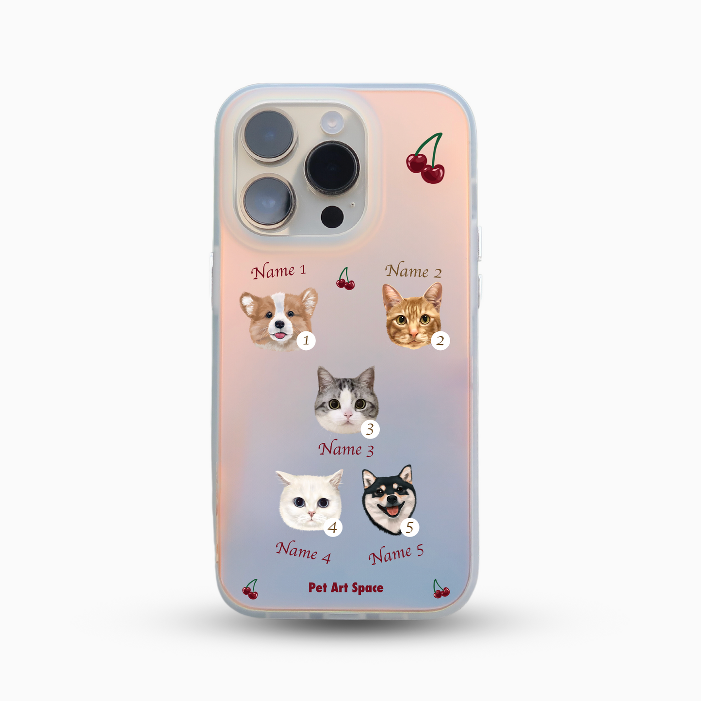 Cherry for 5 Pets - Golden Light Case