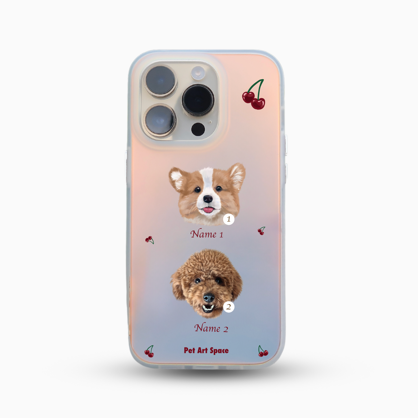 Cherry B for 2 pets - Golden Light Case