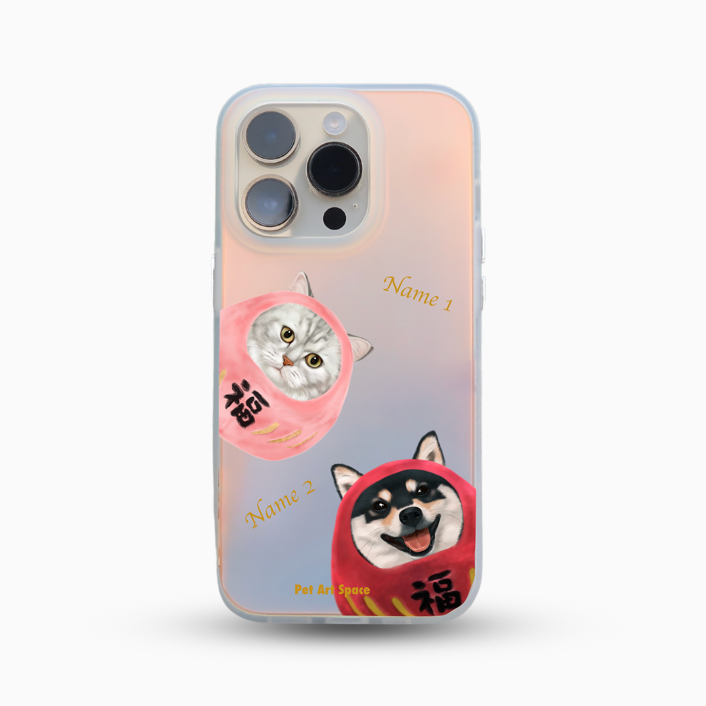 Daruma for 2 Pets - Golden Light Case