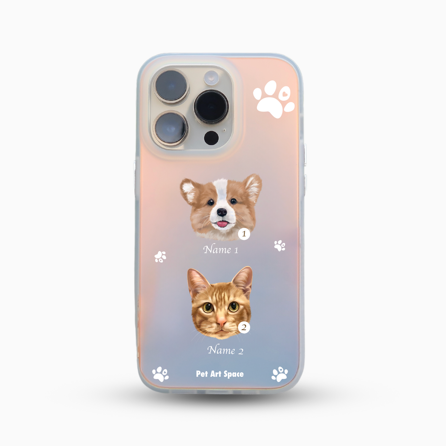 Paws B for 2 pets - Golden Light Case