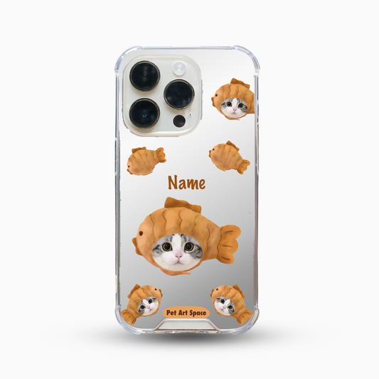 I Love Fish Shaped Pastry for 1 pet - Mirror Case A