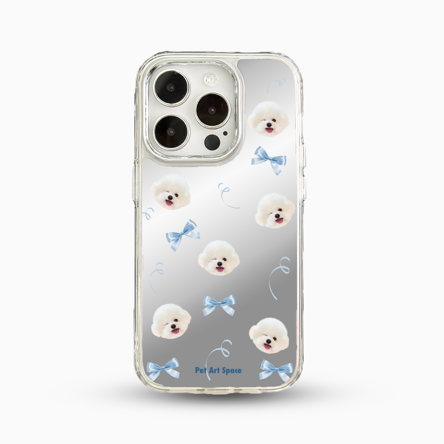 Blue Bow for 1 pet - Mirror Case C