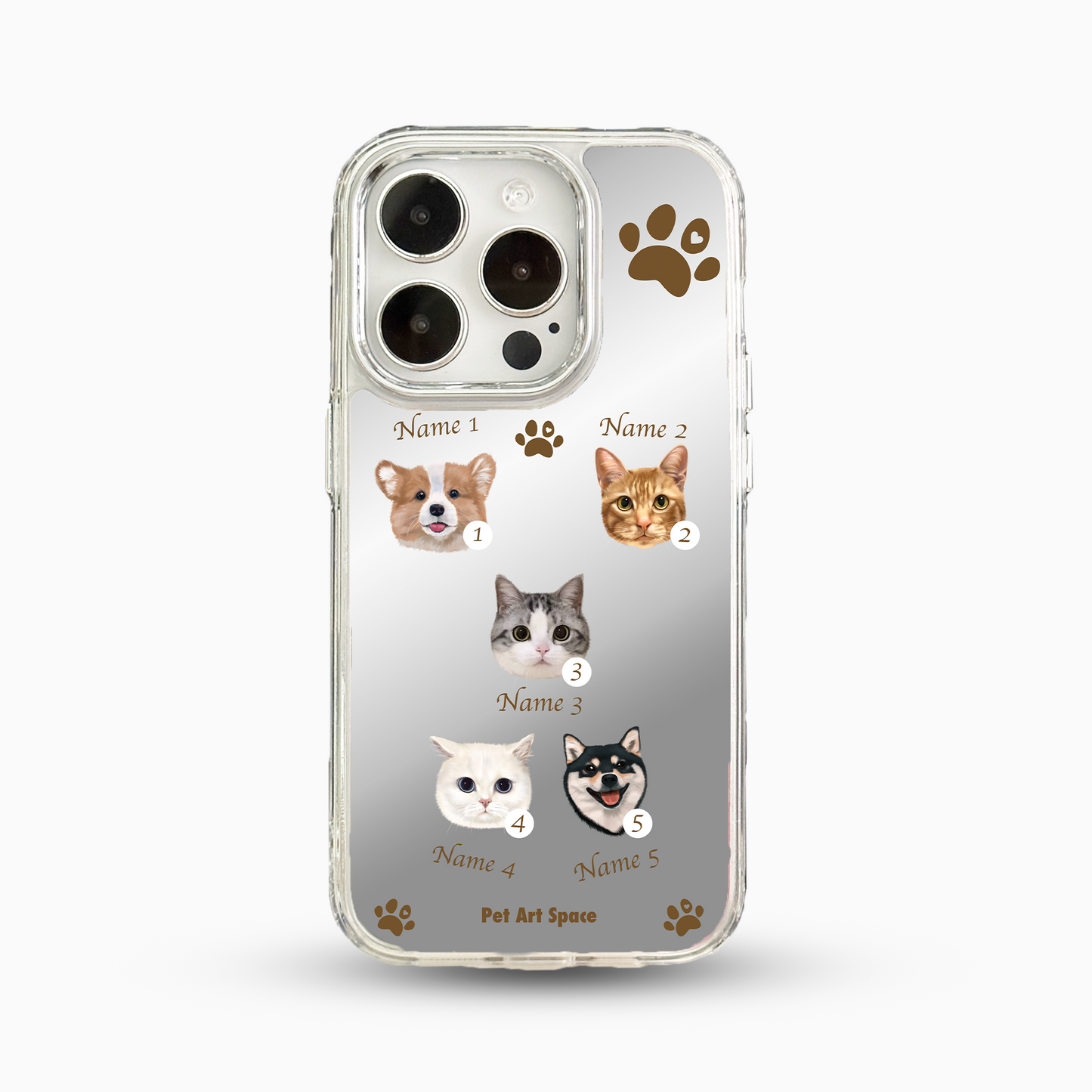 Paws for 5 Pets - Mirror Case C