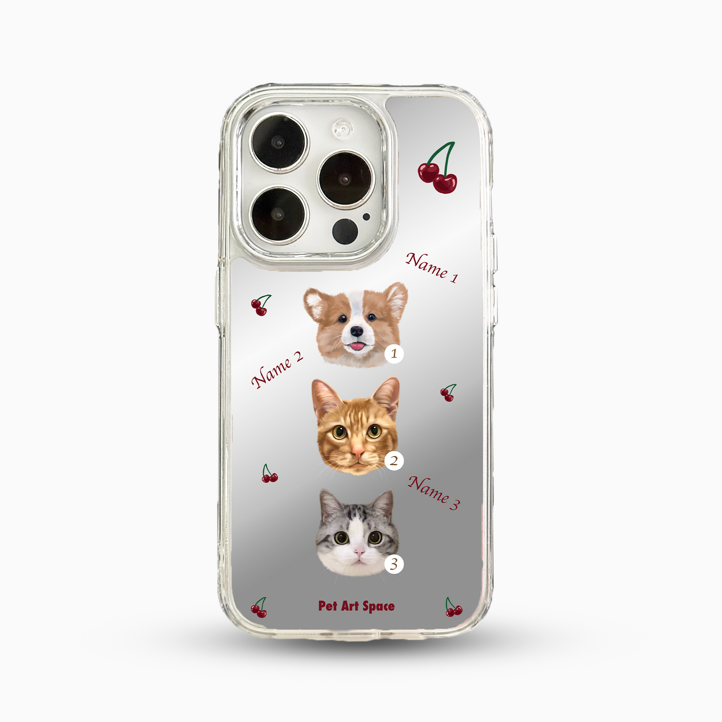 Cherry for 3 Pets - Mirror Case C