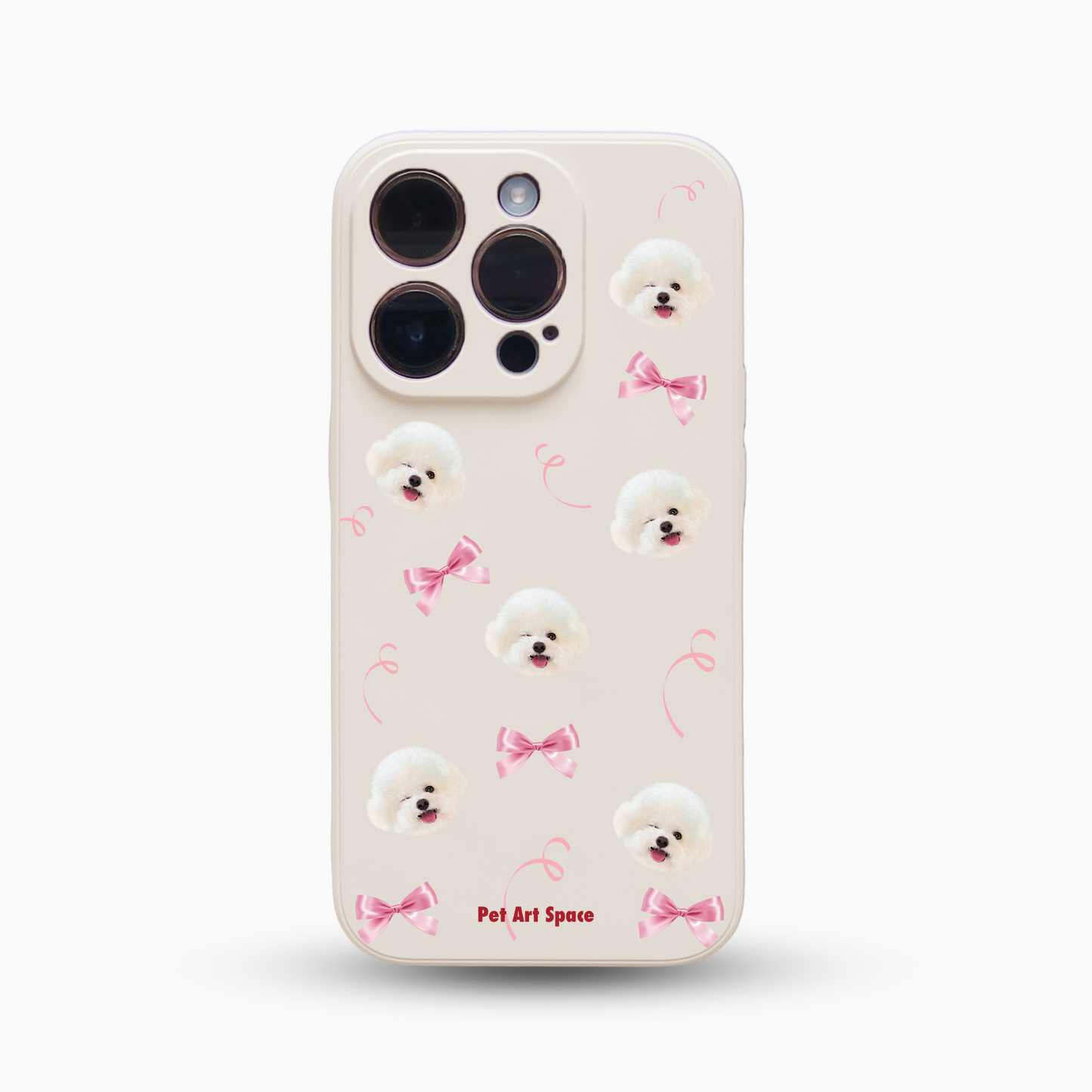 Pink Bow for 1 pet - Silicone Case Ivoy