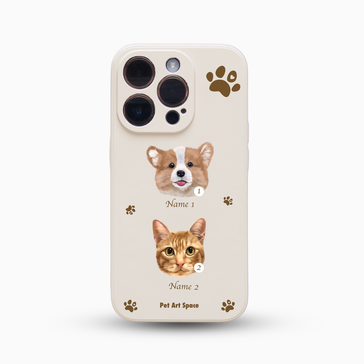 Paws B for 2 pets - Silicone Case - Ivoy