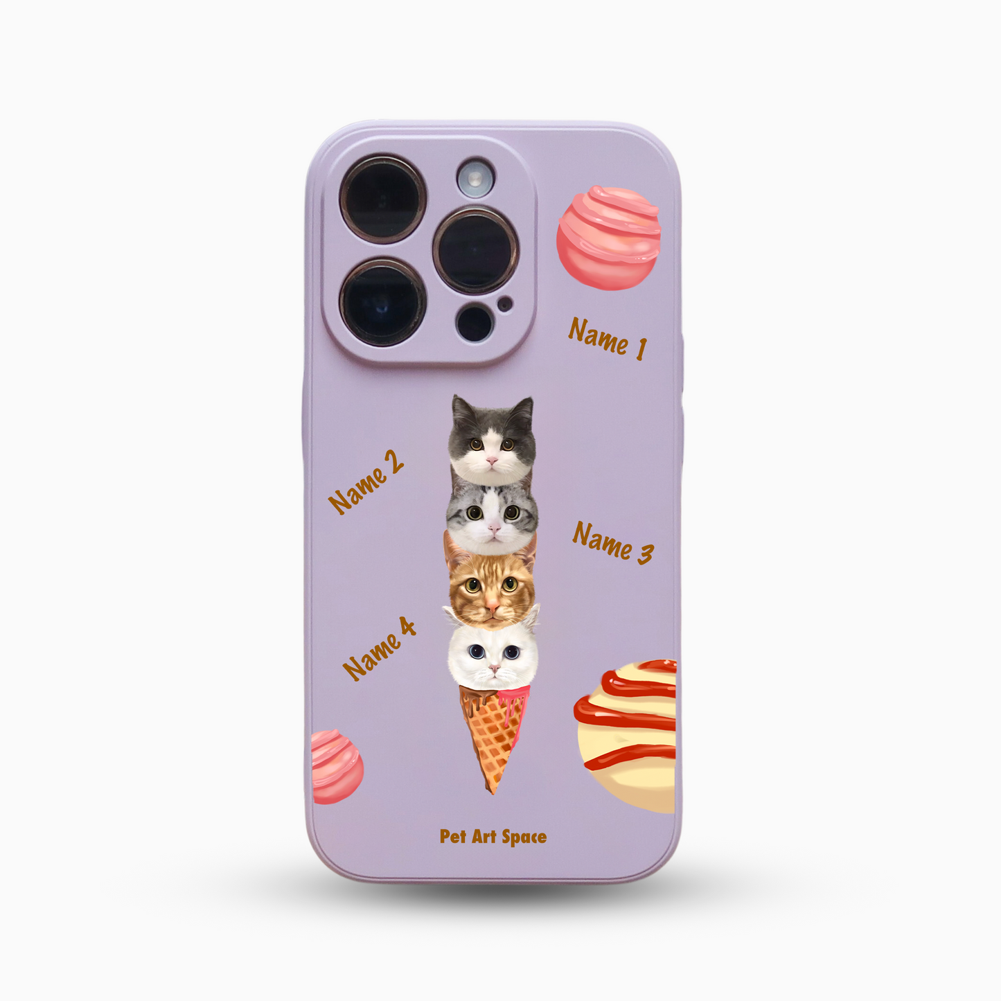 Ice Cream for 4 Pets - Silicone Case Lavender