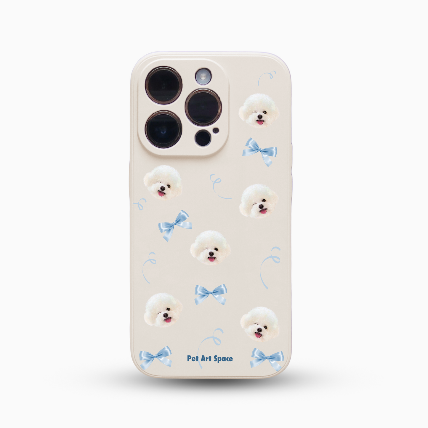 Blue Bow for 1 pet - Silicone Case Ivoy