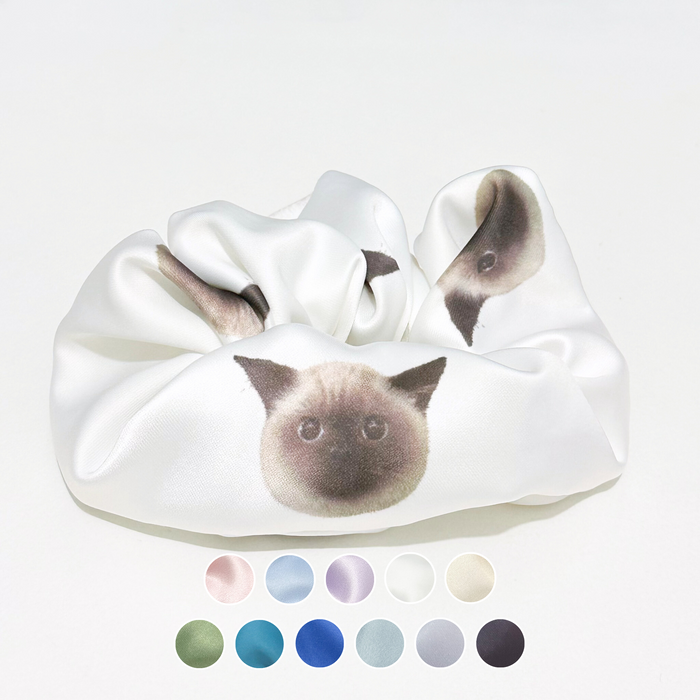 Hair Scrunchie - Siamese Cat