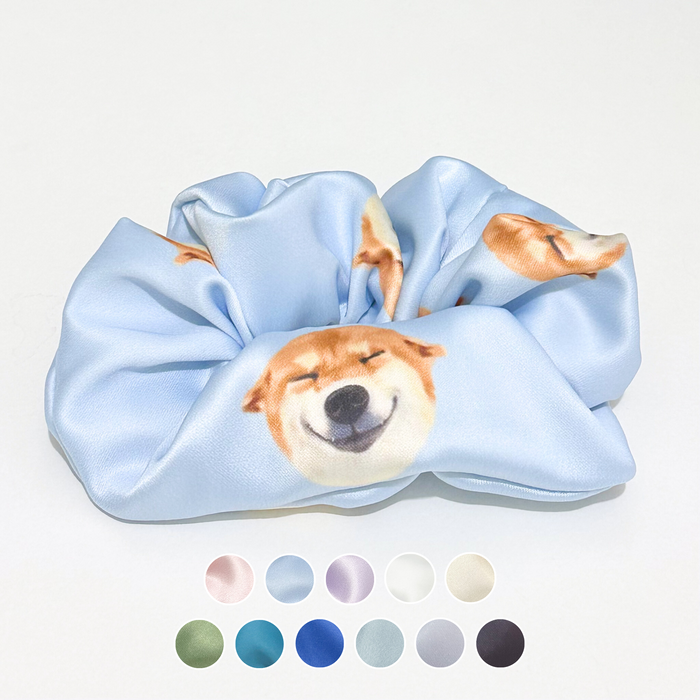 Hair Scrunchie - Smiling Shiba Inu