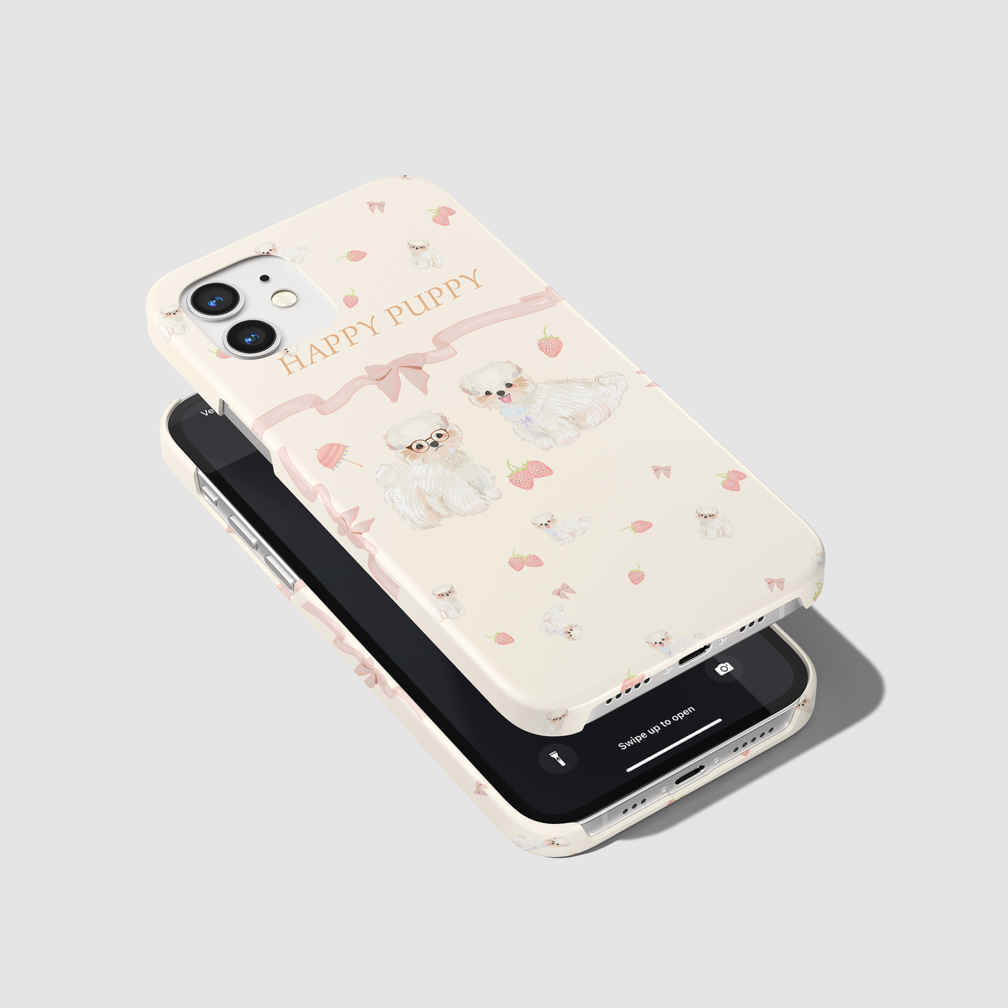 Strawberry and Doggie - Slim Phone Case