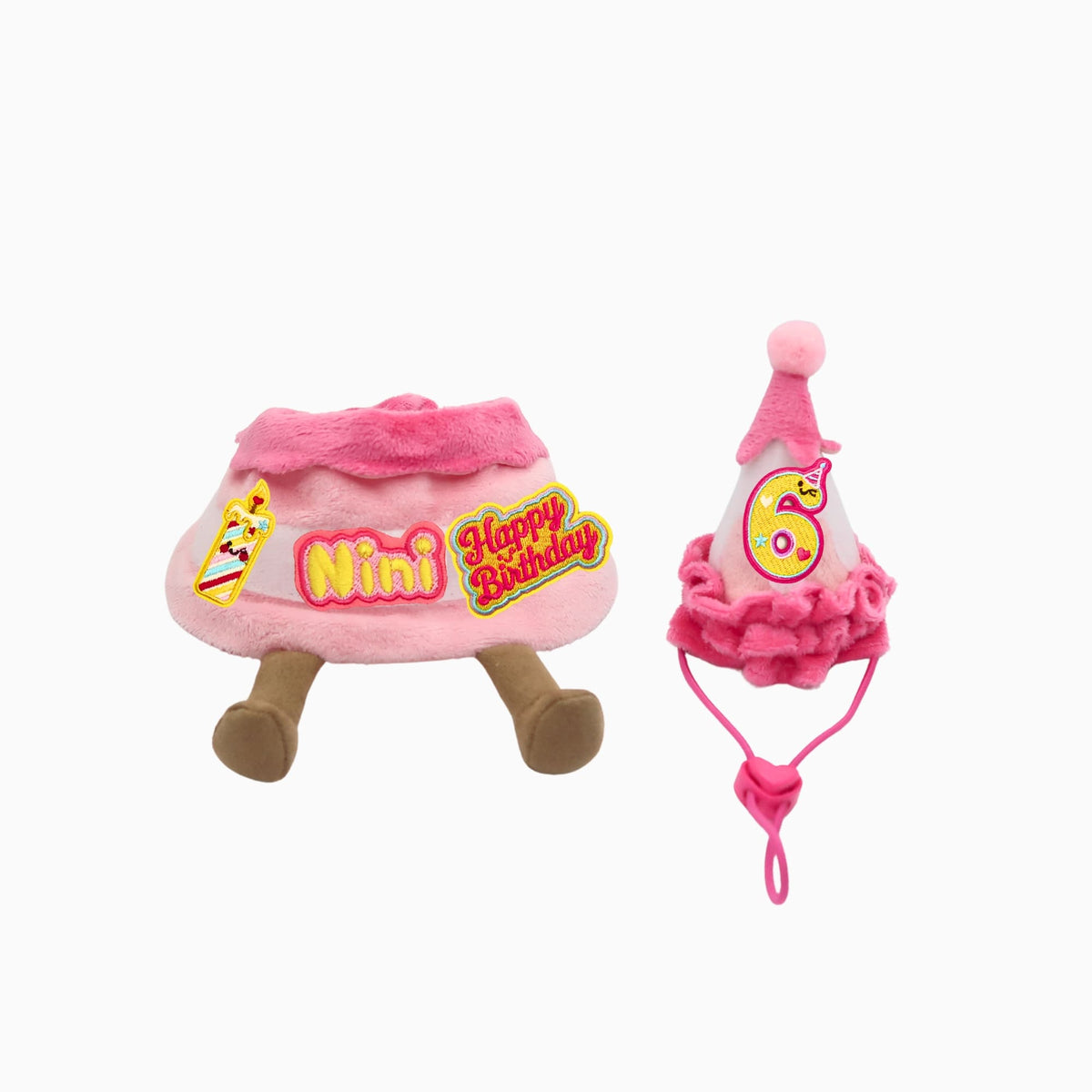 Birthday Cake Bib Set (Pink)