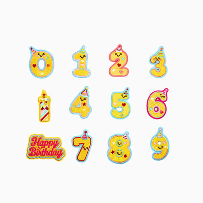 Birthday Cake Bib Set (Blue)