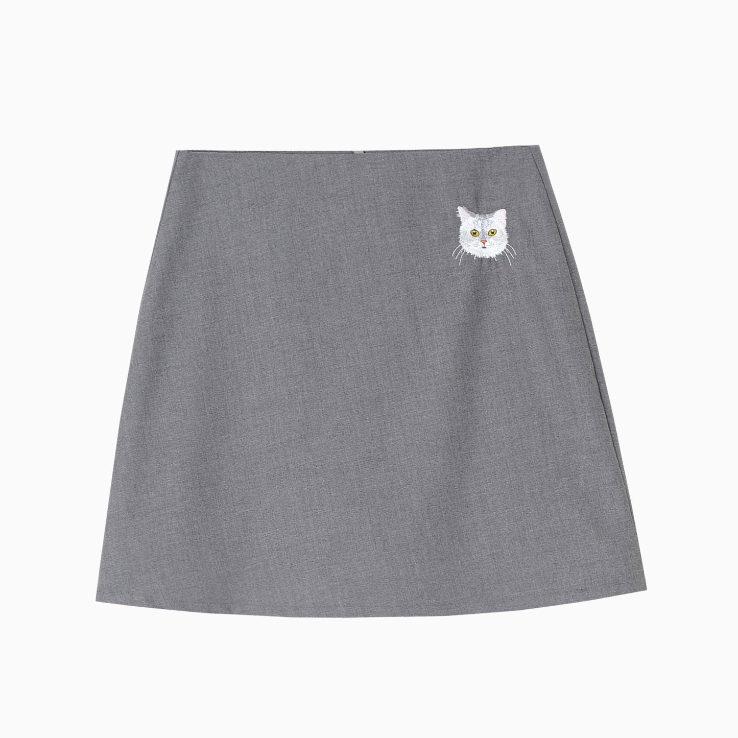 Custom Embroidered Straight-fit  Skirt