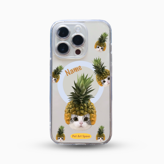 I Love Pineapple for 1 pet - MagSafe Clear Case