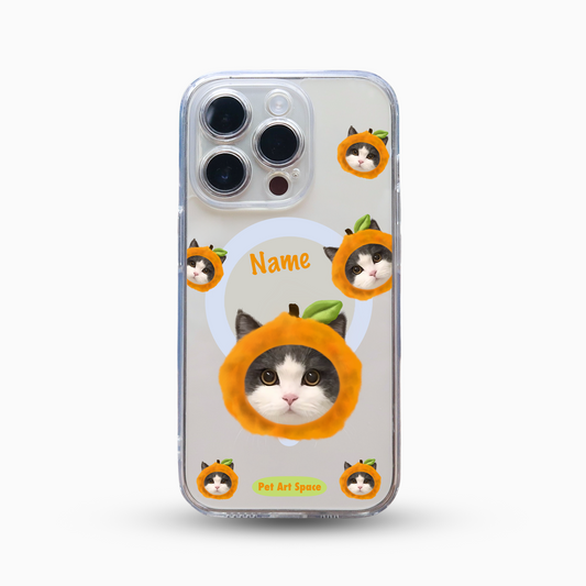 I Love Orange for 1 pet - MagSafe Clear Case