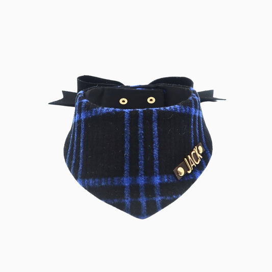 Custom Pet Bandana - Midnight Plaid