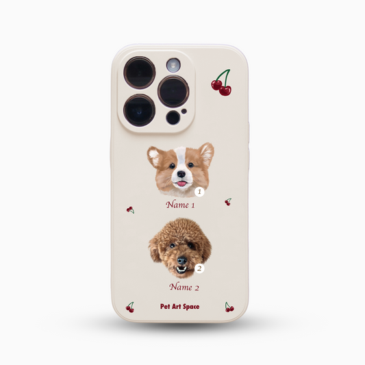 Cherry B for 2 pets - Silicone Case Ivoy