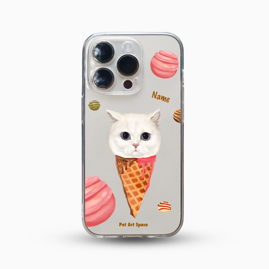 Ice Cream for 1 pet - Soft Clear Case with Camera Covered